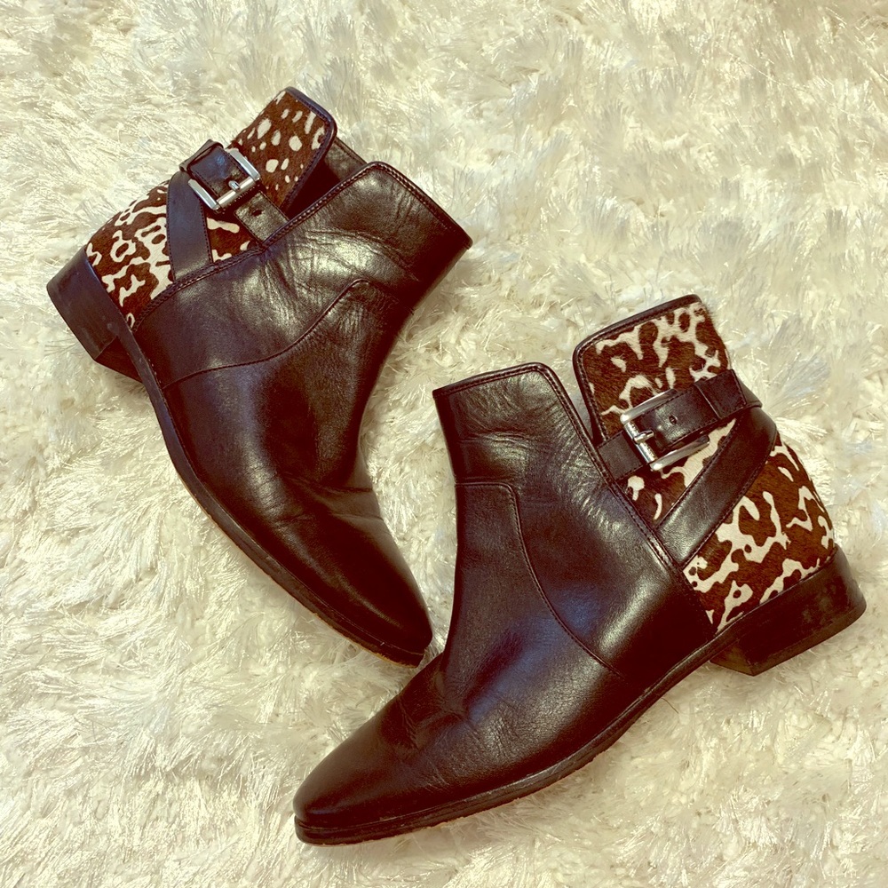 Michael Kors leather booties